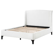 Mosby Upholstered Queen Wingback Bed Snow - 306020Q