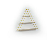 Moset Triangle Shelf in Walnut-Chrome - 760-MOS-MT191001