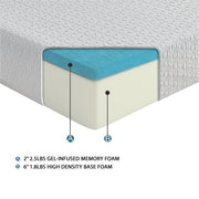 MT-G08Q 8" Queen Gel-Infused Memory Foam Mattress - MT-G08Q