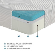 MT-G10ET 10" Twin XL Gel-Infused Memory Foam Mattress - MT-G10ET