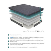 MT-H11ET*2 11" Split Eastern King Gel-Infused Memory Foam Hybrid Mattress(2-Piece) - MT-H11ET*2