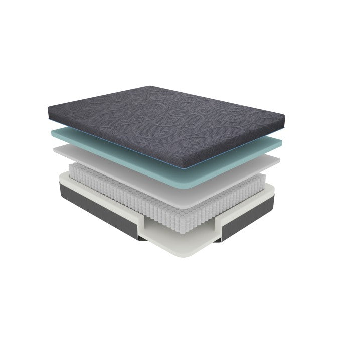MT-H11ET*2 11" Split Eastern King Gel-Infused Memory Foam Hybrid Mattress(2-Piece) - MT-H11ET*2
