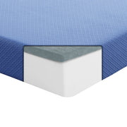 MT-PG07BLF 7" Blue Full Gel-Infused Memory Foam Mattress and Pillow Set - MT-PG07BLF