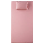 MT-PG07PKT 7" Pink Twin Gel-Infused Memory Foam Mattress and Pillow Set - MT-PG07PKT