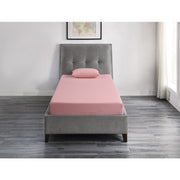 MT-PG07PKT 7" Pink Twin Gel-Infused Memory Foam Mattress and Pillow Set - MT-PG07PKT
