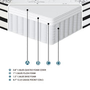MT-PH12Q 12" Queen Hybrid Mattress - MT-PH12Q