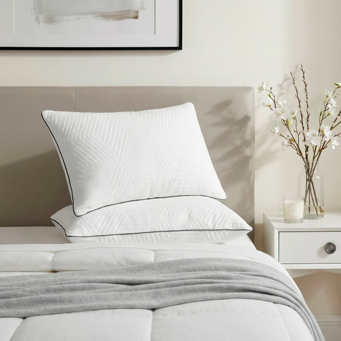 MT-SUNPQ Queen Size Shredded Memory Foam Pillow (2pc/Box), Set of 2 - MT-SUNPQ