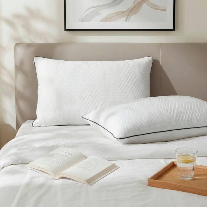 MT-SUNPQ Queen Size Shredded Memory Foam Pillow (2pc/Box), Set of 2 - MT-SUNPQ