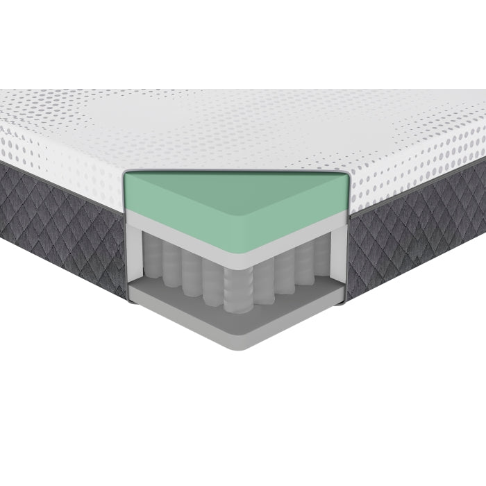 MT-UNH12T 12" Twin Green Tea Gel-Infused Memory Foam Hybrid Mattress - MT-UNH12T