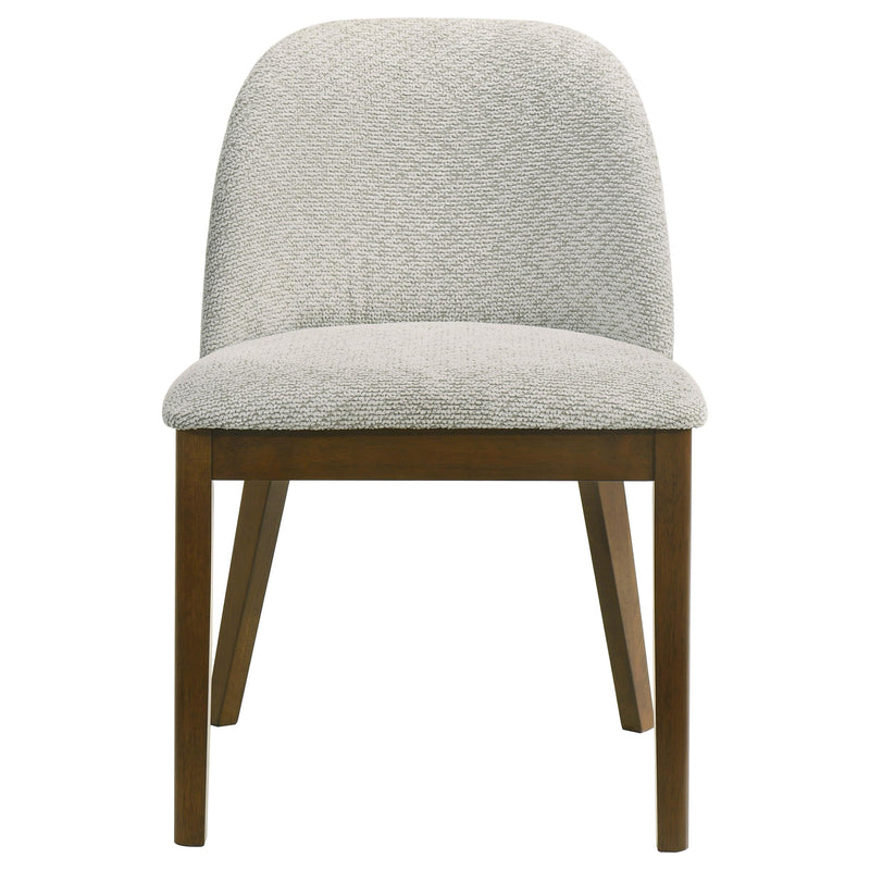 Mueller Upholstered Dining Side Chair Brown and Beige (Set of 2) - 193582