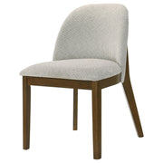 Mueller Upholstered Dining Side Chair Brown and Beige (Set of 2) - 193582