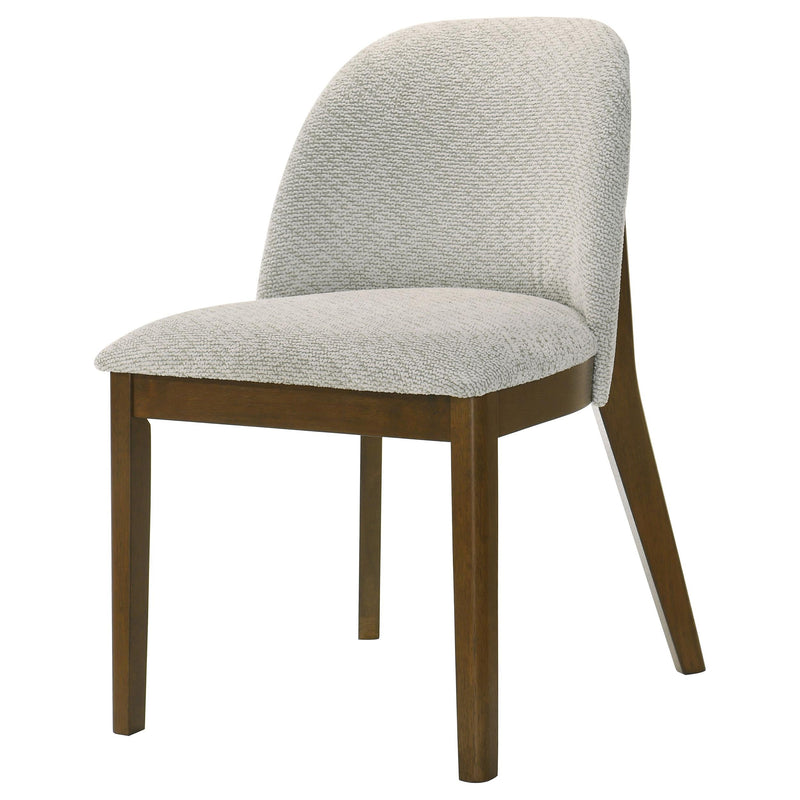 Mueller Upholstered Dining Side Chair Brown and Beige (Set of 2) - 193582