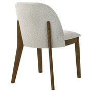 Mueller Upholstered Dining Side Chair Brown and Beige (Set of 2) - 193582