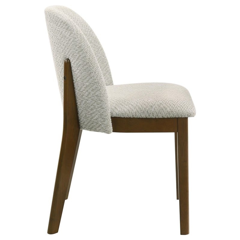 Mueller Upholstered Dining Side Chair Brown and Beige (Set of 2) - 193582