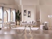 Munich 3-pieces (Sofa & Loveseat & Chair) Livingroom Set Cream in Cream - 101-MUN-TRK276-321
