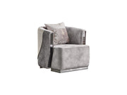 Munich 3-pieces (Sofa & Loveseat & Chair) Livingroom Set Grey in Grey - 101-MUN-TRK375-321