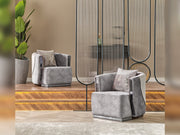 Munich Chair Grey in Grey - 101-MUN-TRK375-B