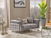 Munich Stationary Loveseat Grey in Grey - 101-MUN-TRK375-2