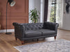 Muse 3 Seat Sleeper (Muse Grey Pu) 2 Pieces - Gate FurnitureSleeper Sofa