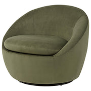 Myernick Velvet Upholstered Swivel Accent Chair Olive - 903229