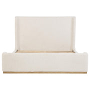 Nala Eastern King Bouclé Upholstered Platform Bed Cream - 302046KE