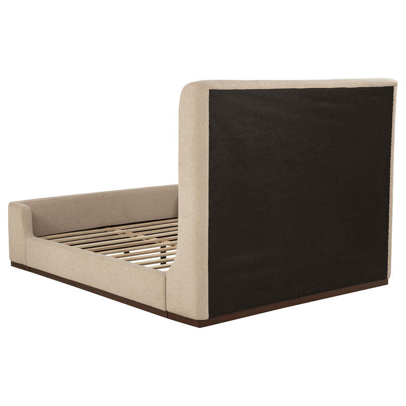 Nala Queen Fabric Upholstered Platform Bed Tan - 315978Q