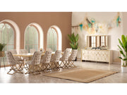 Napoli Dining Chair - Gold X Leg - 115-PIE-NESTA13-DC