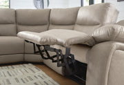 Narwhal Place Pebble 7-Piece Reclining Sectional with Storage Consoles - PC99201S34