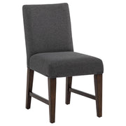 Naser Parsons Dining Side Chair Grey and Dark Walnut (Set of 2) - 115482DWA