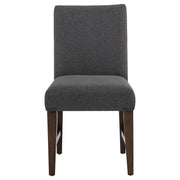 Naser Parsons Dining Side Chair Grey and Dark Walnut (Set of 2) - 115482DWA