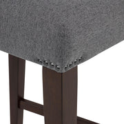 Naser Parsons Dining Side Chair Grey and Dark Walnut (Set of 2) - 115482DWA