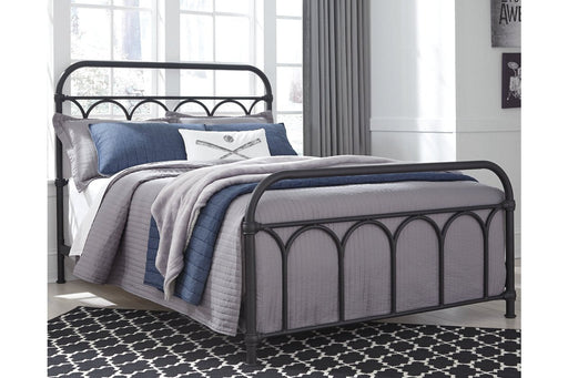 Nashburg Black Full Metal Bed - Gate FurnitureFull Bed