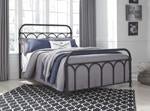 Nashburg Black Full Metal Bed - Lara FurnitureFull Bed