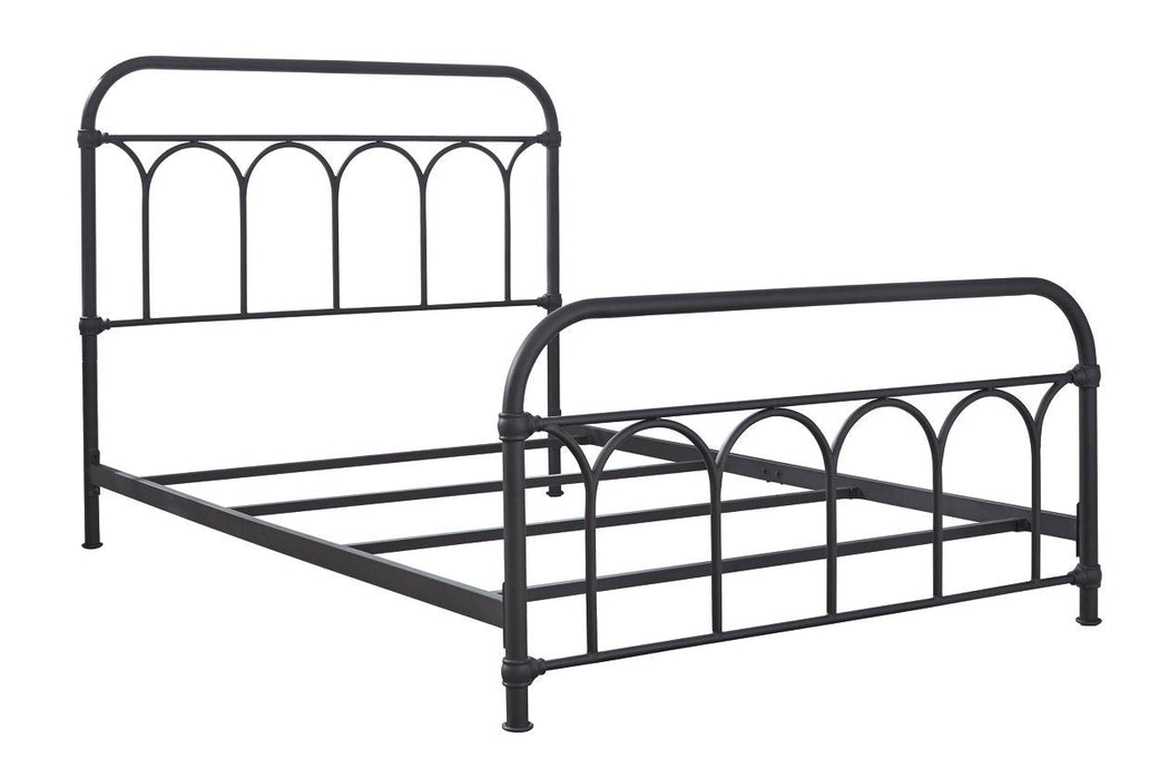 Nashburg Black Full Metal Bed - Gate FurnitureFull Bed