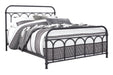 Nashburg Black Queen Metal Bed - Gate FurnitureQueen Bed