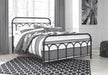 Nashburg Black Queen Metal Bed - Gate FurnitureQueen Bed