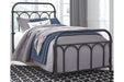 Nashburg Black Twin Metal Bed - Gate FurnitureTwin Bed