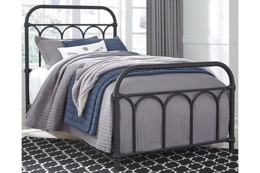 Nashburg Black Twin Metal Bed - Gate FurnitureTwin Bed