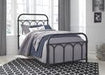 Nashburg Black Twin Metal Bed - Gate FurnitureTwin Bed
