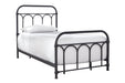 Nashburg Black Twin Metal Bed - Gate FurnitureTwin Bed