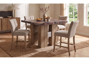 D04bt Lava/Natural+ 4 D8685 Bar Stool Beige - D04BT-LAVA/NAT-D8685BS