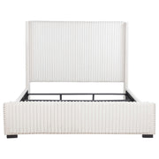 Natasha 65-inch Upholstered California King Bed Cream - 306051KW