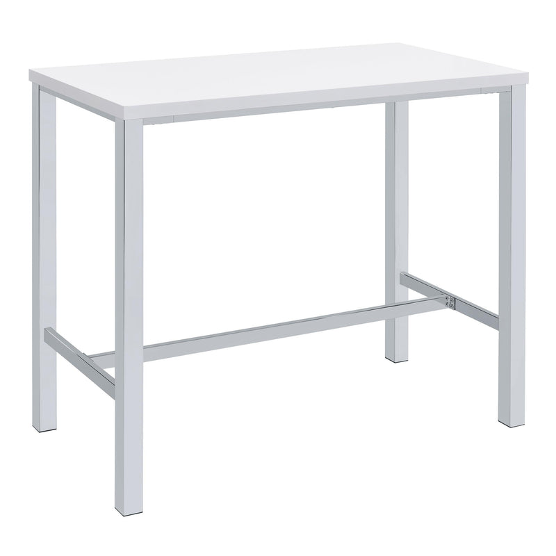 Natividad 5-piece Pub Height Bar Table Set White High Gloss - 182525