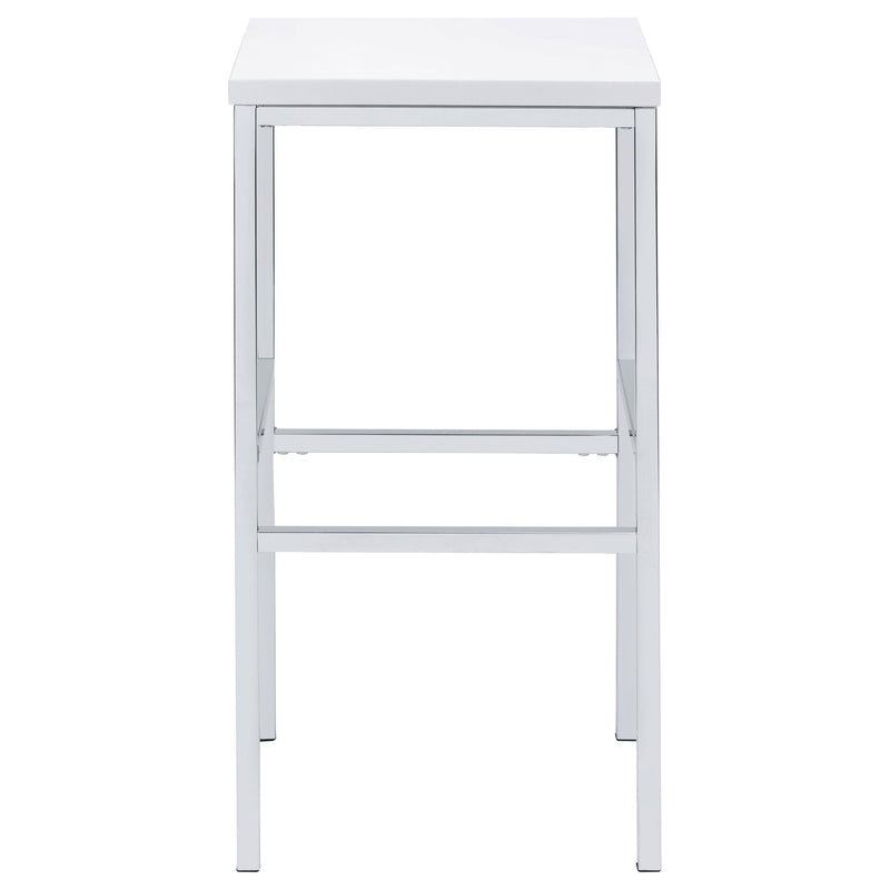 Natividad 5-piece Pub Height Bar Table Set White High Gloss - 182525