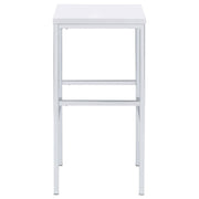 Natividad 5-piece Pub Height Bar Table Set White High Gloss - 182525