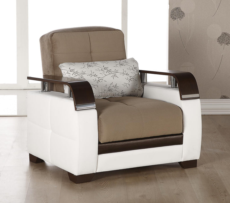 Natural 3 Seat Sleeper (Naomi L.Brown) 1 Piece - Gate FurnitureSleeper Sofa