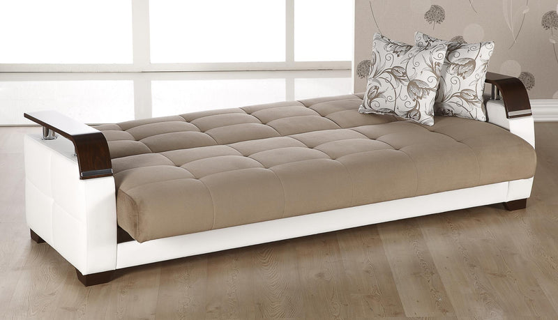 Natural 3 Seat Sleeper (Naomi L.Brown) 1 Piece - Lara FurnitureSleeper Sofa