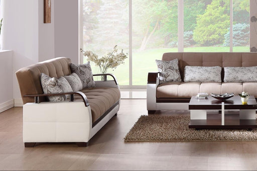 Natural Love Seat (Naomi L.Brown) 2 Pieces - Lara FurnitureLoveseat