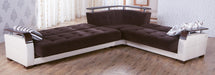 Natural Sectional (Colins Brown) 4 Pieces - Gate FurnitureSleeper Sectional