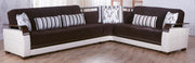 Natural Sectional (Colins Brown) 4 Pieces - Lara FurnitureSleeper Sectional